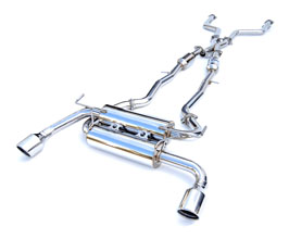 Invidia Gemini Cat-Back Exhaust with Rolled Tips (Stainless) for Infiniti Skyline V37