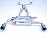 Invidia Gemini Cat-Back Exhaust with Rolled Tips (Stainless with Titanium Tips) for Infiniti Q50 VQ35HR/VQ37VHR (Incl Hybrid)
