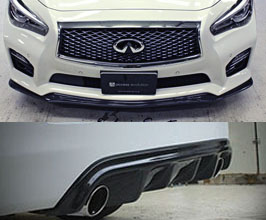 Access Evolution EXS Exclusive Sport Aero Front Lip Spoiler and Rear Diffuser (Carbon Fiber) for Infiniti Skyline V37