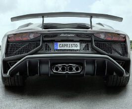 Capristo Valved Exhaust System with Carbon Fiber and Stainless Frame (Stainless) for Lamborghini Aventador