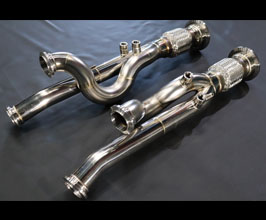 EXHAUTECH Equal Length Cat Bypass Pipes (Stainless) for Lamborghini Aventador
