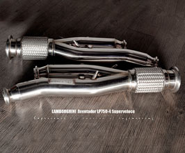 Fi Exhaust Ultra High Flow Cat Bypass Downpipes (Stainless) for Lamborghini Aventador