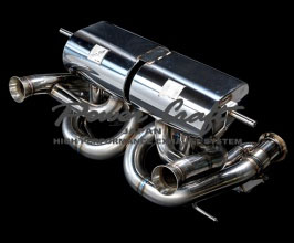 Power Craft Hybrid Exhaust Muffler System with Valves (Stainless) for Lamborghini Aventador SVJ LP770 / Ultimae LP780