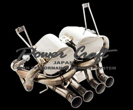 Power Craft Hybrid Exhaust Muffler System with Valves (Stainless) for Lamborghini Aventador LP700 / LP720
