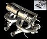Power Craft Hybrid Exhaust Muffler System with Valves and Squared Tips (Titanium)
