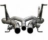 Tubi Style Straight Pipes Exhaust System with Valves (Stainless) for Lamborghini Aventador S LP740