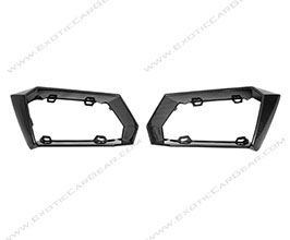 Exotic Car Gear Rear Bumper Outlet Surrounds (Dry Carbon Fiber) for Lamborghini Aventador LP700