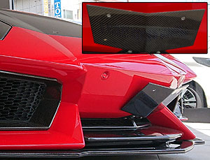 Leap Design Front Number Stay - Japan Spec (Carbon Fiber) for Lamborghini Aventador