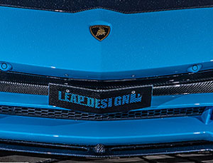 Leap Design Front License Plate Stay (Carbon Fiber) for Lamborghini Aventador