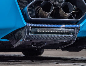 Leap Design Rear Lower Diffuser with LED (Carbon Fiber) for Lamborghini Aventador