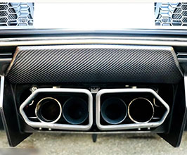 Pro Composite Rear Bumper Exhaust Flame Fire Protector (Carbon Fiber) for Lamborghini Aventador