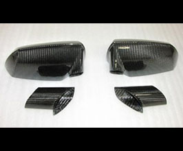 Exotic Car Gear Mirror Housing and Bases (Dry Carbon Fiber) for Lamborghini Aventador