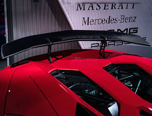 Leap Design Rear Wing with Extension Spoiler for Lamborghini Aventador