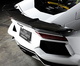 Pro Composite Rear Vented Spoiler with Wing - Type 1 Low for Lamborghini Aventador LP740 / LP720 / LP700