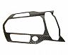 Exotic Car Gear Center Console Large Outer Trim Bezel (Dry Carbon Fiber)