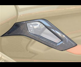 MANSORY Interior Door Handle Covers (Dry Carbon Fiber) for Lamborghini Aventador