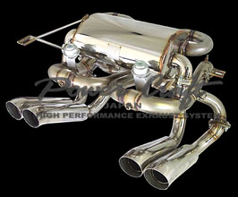 Power Craft Hybrid Exhaust System with Valves and Quad Tips (Stainless) for Lamborghini Diablo