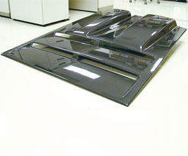 Automobili Veloce Rear Engine Cover with Twin Intake Ducts (Carbon Fiber) for Lamborghini Diablo