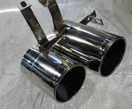 Ks Body KSB x Ks Body Quad Exhaust Tips for KSB Rear Bumper (Stainless) for Lamborghini Gallardo