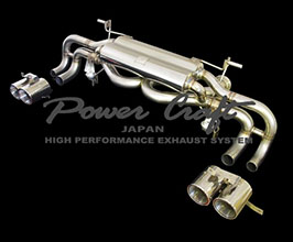 Power Craft Hybrid Exhaust Muffler System with Valves and Tips (Stainless) for Lamborghini Gallardo