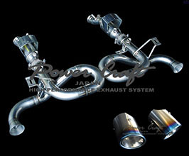 Power Craft Racing Spec Exhaust Muffler System with Cat Bypass and Tips (Stainless) for Lamborghini Gallardo (Incl Spyder)