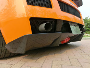 Complete Sports Aero Rear Diffuser (Carbon Fiber) for Lamborghini Gallardo pre-LP