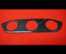 Exotic Car Gear Top Center Dash 3 Gauge Cluster Trim Cover (Dry Carbon Fiber)