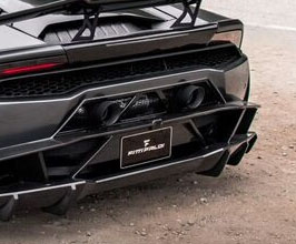 1016 Industries High Exit Exhaust Tips with Racing Mesh for Lamborghini Huracan LP610 / LP580