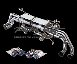 Power Craft Hybrid Exhaust Muffler System with Valves and Tips (Stainless) for Lamborghini Huracan