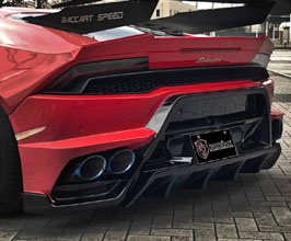 K Break BACCART SPEED Aero Rear Bumper with Rear Diffuser (FRP) for Lamborghini Huracan