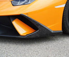 Novitec Aero Front Lip Side Spoilers (Forged Carbon) for Lamborghini Huracan