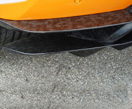 Novitec Aero Rear Diffuser Attachments - Lower (Forged Carbon) for Lamborghini Huracan