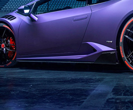 Vorsteiner Novara Edizione Aero Side Skirt Blades (Dry Carbon Fiber) for Lamborghini Huracan