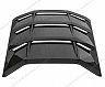 Exotic Car Gear Rear Engine Cover with Louvers (Dry Carbon Fiber)