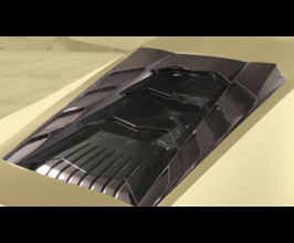 MANSORY Aero Rear Engine Bonnet Cover with Glass Panels (Dry Carbon Fiber) for Lamborghini Huracan 610-4