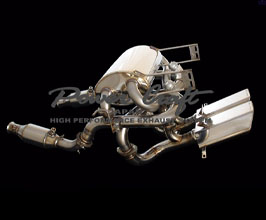 Power Craft Hybrid Exhaust Muffler System with Valves and Cat Bypass Pipes (Stainless) for Lamborghini Murcielago SV LP670