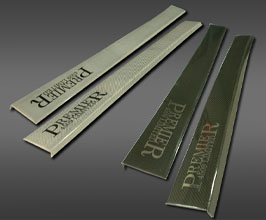 VeilSide Premier 4509 Door Sill Plates with Logo (Carbon Fiber) for Lamborghini Murcielago LP640 / LP580