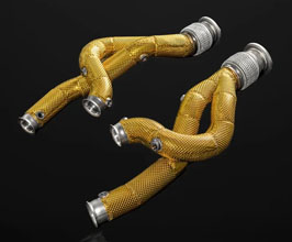 iPE Cat Bypass Pipes with Heat Protection (Stainless) for Lamborghini Revuelto