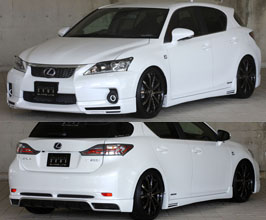 Mz Speed GLMRS Line Half Spoiler Lip Kit with Front LEDs (FRP) for Lexus CT 1