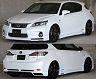 Mz Speed GLMRS Line Half Spoiler Lip Kit with Front LEDs (FRP) for Lexus CT200h