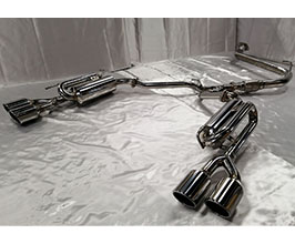 Suruga Speed PFS Loop Sound Muffler Quad Catback Exhaust System (Stainless) for Lexus ES300h