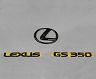 Lems Rear Trunk Emblems Set (Black) for Lexus GS350