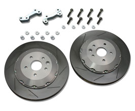Border Racing Axefette RCF Caliper Mounting Kit with Biot 3-Piece Rotors - Rear 365mm for Lexus GS 3