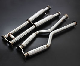 Sense Brand Stealth Bottom-Raising Front and Mid H-Pipes - Super Sound Ver (Stainless) for Lexus GS350 RWD