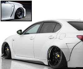 AIMGAIN Pure VIP GT Front and Rear Wide Over Fenders with Side Steps (FRP) for Lexus GS 4