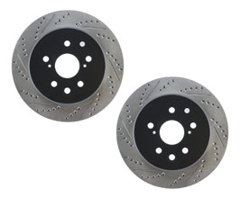 StopTech Sport 334mm Drilled and Slotted Brake Rotors - Front for Lexus GS L10