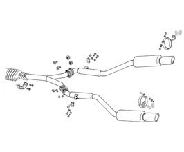 FujitSubo Legalis Super R Exhaust System (Stainless) for Lexus Aristo 2JZ-GTE JZS147