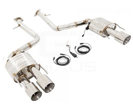 MUSA by GTHAUS GTC Valve Controlled Exhaust System with Round Tips (Stainless) for Lexus GSF