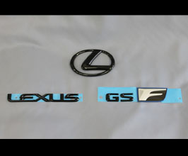 Lems Rear Emblem Set (Black) for Lexus GSF 4