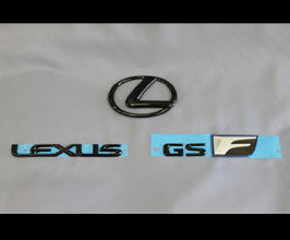 Lems Rear Emblem Set (Black) for Lexus GSF